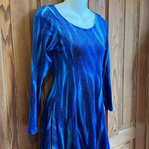 Figure Skating Dress Northern Lights Pattern Y2K